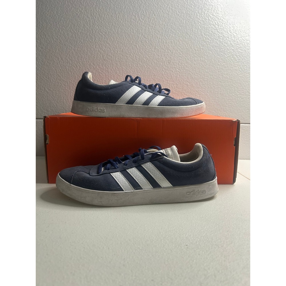 Adidas VL Court 2.0 Sneakers Navy Blue Womens Size 10 #2905